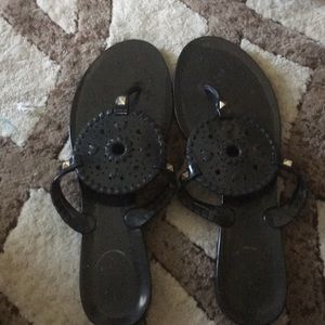 Jack Rogers Black Sandals
